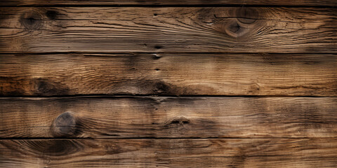 Old wood texture background. Dark brown wooden boards, planks. Surface of dark shabby weathered parquet, desk. Vintage pattern of rustic oak, table. Woody grunge surface