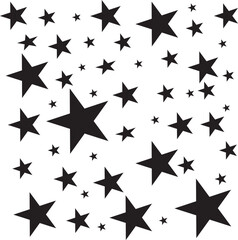 set multi color STAR icon with multi color, vector icon logo