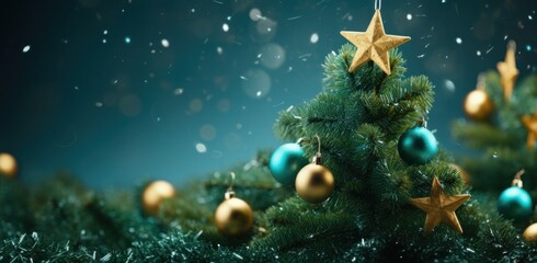 Obraz na płótnie Canvas a close up of a christmas tree ornament on a christmas tree ornament on a christmas tree ornament on a christmas tree ornament on a christmas tree ornament.