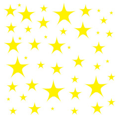 set multi color STAR icon with multi color, vector icon logo