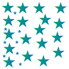 set multi color STAR icon with multi color, vector icon logo