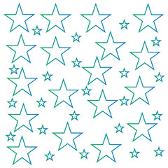 set multi color STAR icon with multi color, vector icon logo