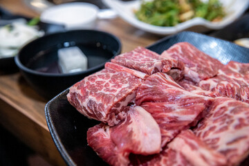 Korean beef Raw short ribs