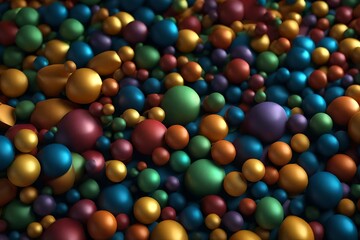 colorful chocolate balls
