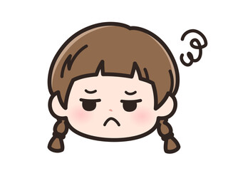嫌だの女の子の顔