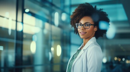 Portrait of a doctor in front of the hospital