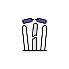 Bold icon design with white background stock illustration