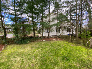 Fototapeta premium Jardines de casas en primavera