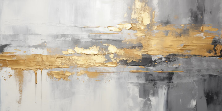  Gold und Silber auf Leinwand