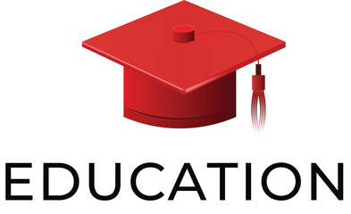 Graduation Logo Template Design Elements, Graduation hat icon, mortarboard cap symbol, graduation of student. logo vector