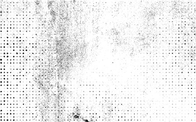 Subtle halftone vector texture overlay. Monochrome abstract splattered background.