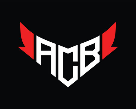 ACB letter logo design.