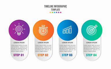 Infographic business concept with 5 options, Infographic design template can be used for workflow layout, diagram, number options, web design
