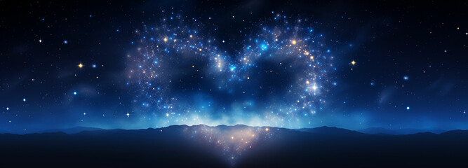 Naklejka premium Create a design where the stars in the night sky