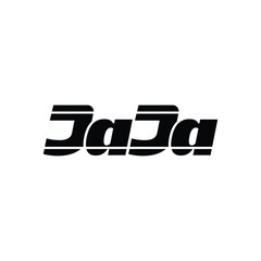 JaJa Typography brand name vector icon. © AmolXNova