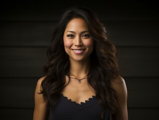 Naklejka premium Woman with asian features who appears to be shocked