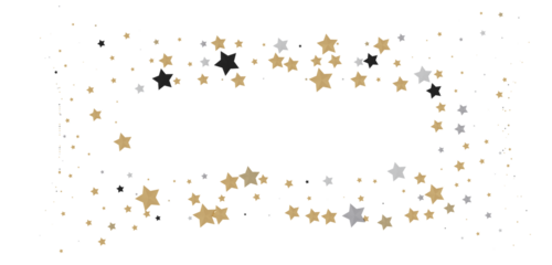 Starstruck Spectacle: 3D Illustration Transports You to a Gold Stars Shower