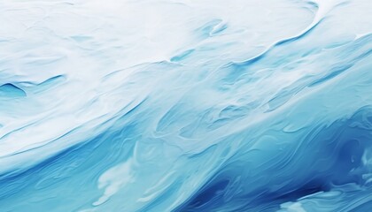 Obraz premium The smooth natural blue water background on the sea or ocean. Pastel blue colours painting.