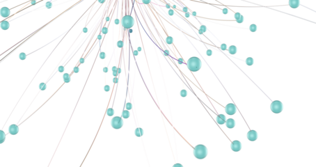 Abstract 3d render, network concept, background