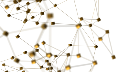 Abstract 3d render, network concept, background