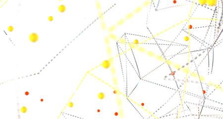 Abstract digital background of points and lines. Glowing plexus. Big data. Network or connection.