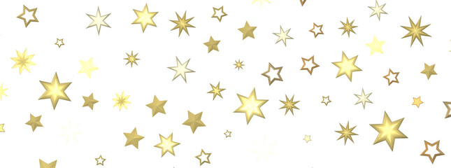 Descendant Christmas Constellations: Mind-Blowing 3D Illustration of Falling Festive Star Patterns