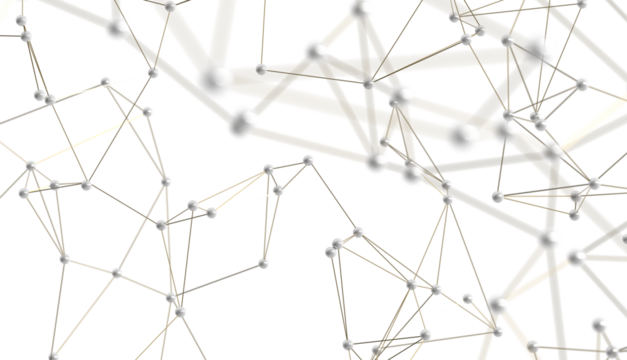 Neural network 3D illustration. Big data and cybersecurity - Powered by Adobe