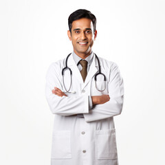 Fototapeta premium Young and confident indian male doctor