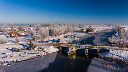 Sztutowo zima most