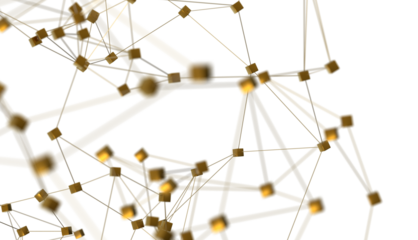 Concept of AI technology, Motion of digital data flow.