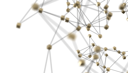 Concept of AI technology, Motion of digital data flow.