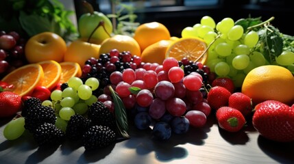 Coloring fruits, berries and vegetables