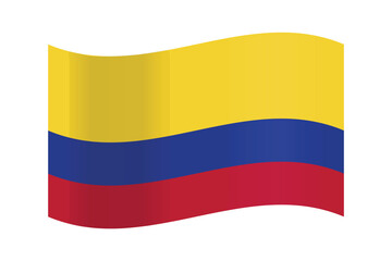 Vector illustration columbia of flag