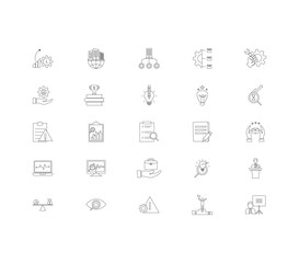 Business Icon Pack , Management Icons , Modern Icon Pack , Line Office Icons, Startup, New Business Icons. - obrazy, fototapety, plakaty