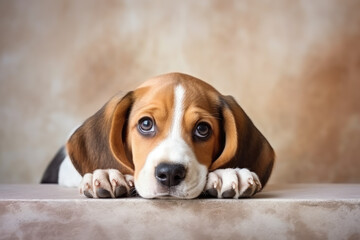 Little cute Beagle puppy.