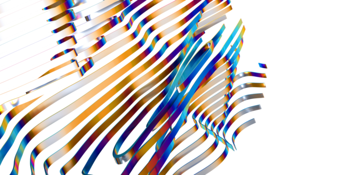 Chromatic Extravaganza: A Dazzling 3D Display of Colors