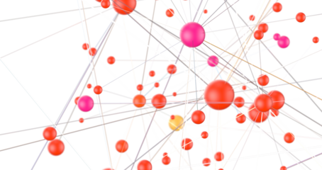 Abstract digital connection dots and lines. Technology background. Network connection structure. Plexus effect. 3d