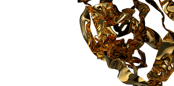 Abstract elegant template black and gold line overlapping dimension on dark background luxury