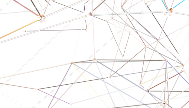 Abstract 3d render, network concept, background