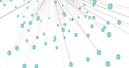 Abstract digital connection dots and lines. Technology background. Network connection structure. Plexus effect. 3d