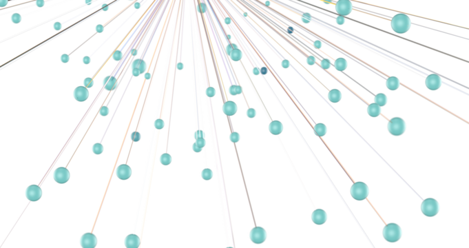 Abstract digital connection dots and lines. Technology background. Network connection structure. Plexus effect. 3d