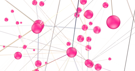 Abstract digital connection dots and lines. Technology background. Network connection structure. Plexus effect. 3d