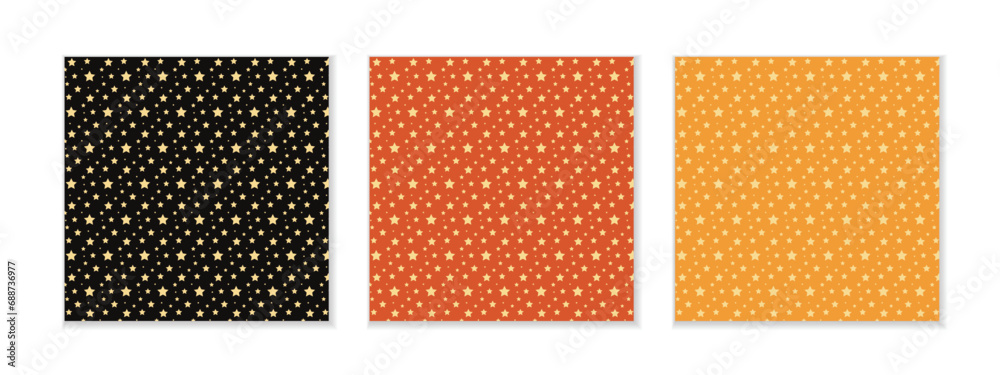 Poster abstract seamless geometric set of star pattern vector perfect for banner poster.