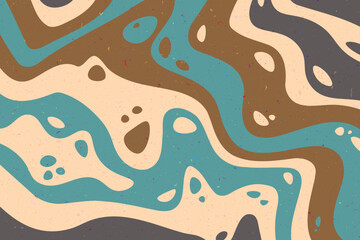 Abstract psychedelic groovy background. Vector.