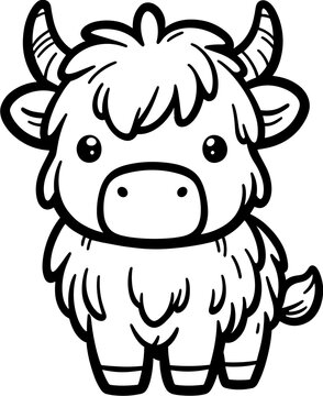 recommend clip art: cute safari animals wildlife doodle line art handdrawn drawing vector cartoon coloring clipart
