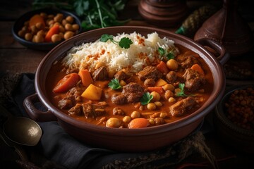 Cape malay curry. African National Food Dish. 