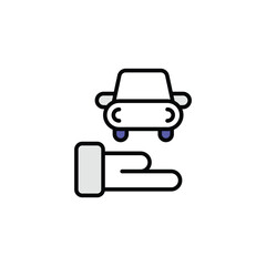 Service icon design with white background stock illustration