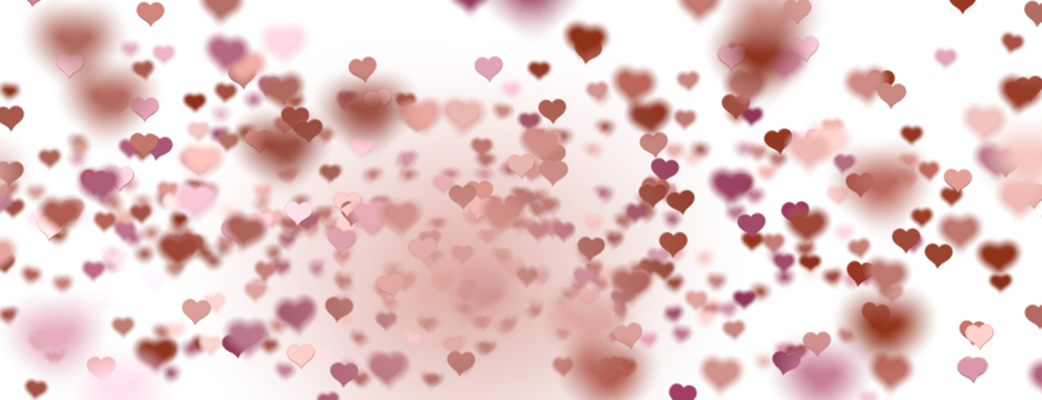  Red heart love confettis. Valentine's day falling