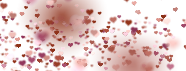 realistic isolated heart confetti on the transparent background for decoration and covering.