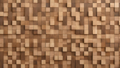 Wooden mosaic texture wallpaper